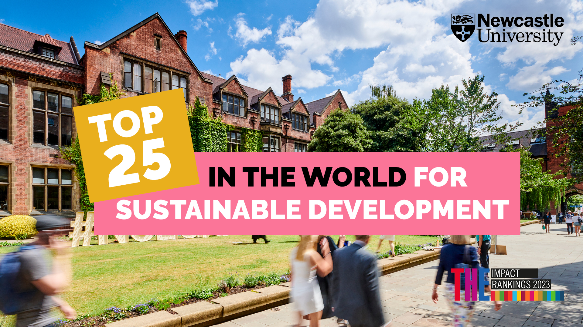 1st in the UK for action on sustainable development.
